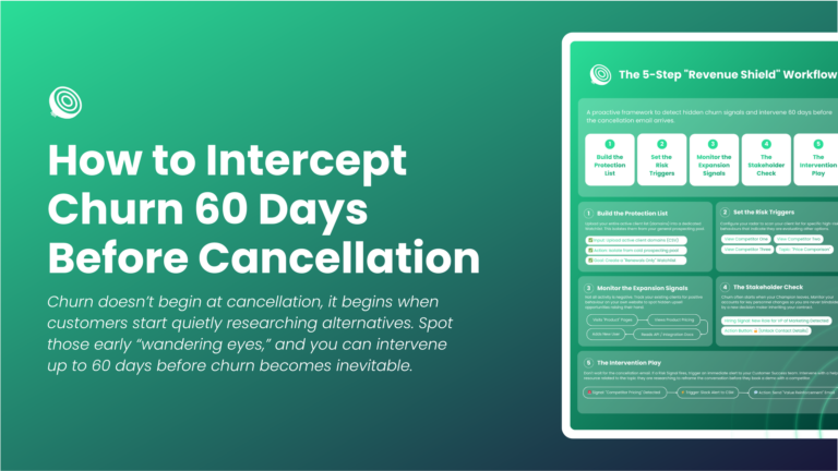 How to Intercept Churn 60 Days Before Cancellation